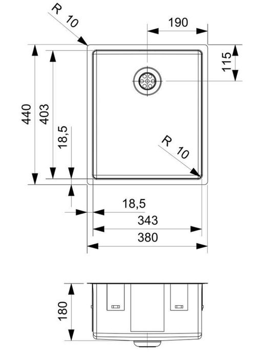 купить Мойка кухонная Reginox R39342 New York 34x40 Copper II в Кишинёве 