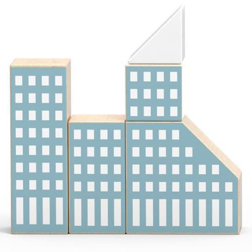 купить Конструктор Viga 44040 Set de construcție din lemn Orașul, 56 elem. в Кишинёве 