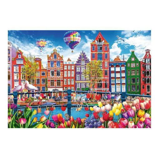 cumpără Puzzle Trefl 26221 Puzzle 1500 Amsterdamul colorat în Chișinău 