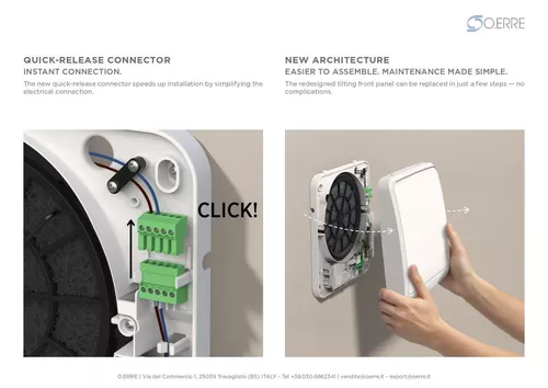cumpără Recuperator O'ERRE Ghost Active, 25dB, 60m3/h, D.160, 93% în Chișinău 