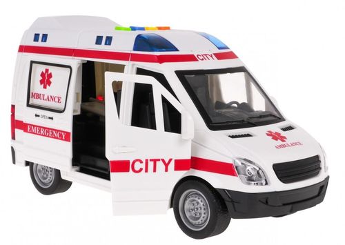 купить Машина Wenyi WY590E 1:16 Ambulanță cu inerție (lumini /sunete/ușile se deschid) в Кишинёве 