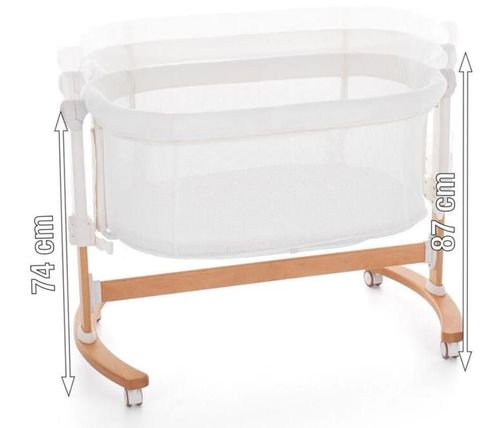 cumpără Leagăn Petite&Mars 926401 Patut co-sleeper 2in1 Glory White în Chișinău 