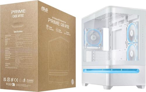 купить Корпус для ПК ASUS Prime AP202 ARGB White no PSU в Кишинёве 