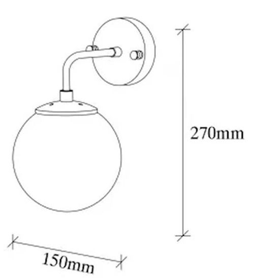 cumpără Candelabru de perete Trendy Lampa de perete Corn-12215 15x27x21cm în Chișinău 