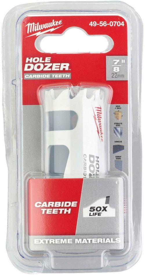 купить Набор головок, бит, насадок Milwaukee 49560704 Carota bimetal HOLE DOZER CARBIDE 22mm в Кишинёве 