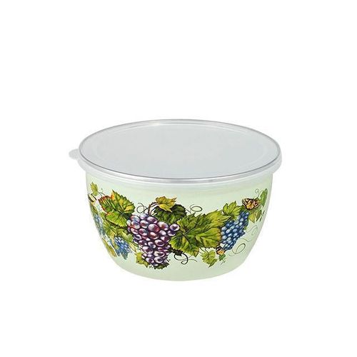 cumpără Container alimentare Metalac 51769 эмалированный Grape 16cm, 1.75l, крышка пластик în Chișinău 