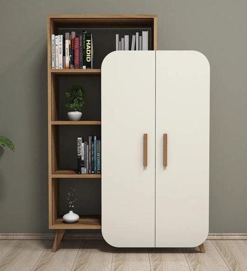 cumpără Raft de birou Trendy Forma, Nuc, Smantana 90x132x32cm, raft de carti în Chișinău 