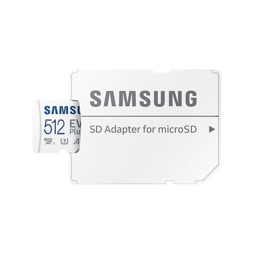 купить 512GB Samsung EVO Plus MB-MC512KA/RU microSDXC (Class 10 UHS-I U3, A2, V30) with Adapter, Transfer Speed up to 130MB/s (card de memorie/карта памяти) в Кишинёве 