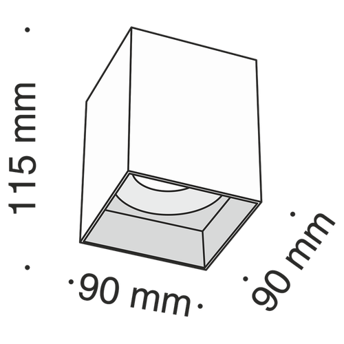 купить Спот накладной C015CL-01B в Кишинёве 