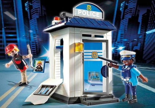 купить Конструктор Playmobil PM70498 Starter Pack Police Station в Кишинёве 