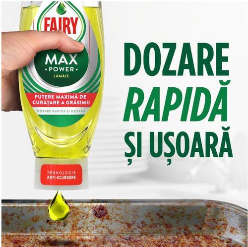 купить Средство для мытья посуды Fairy 1158 Max Power Lemon 2X450ml в Кишинёве 
