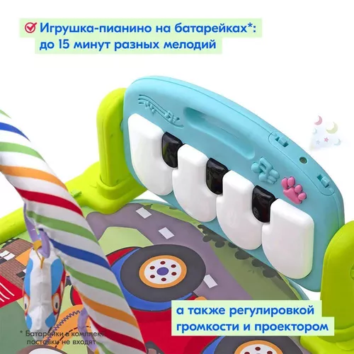 cumpără Complex de joacă pentru copii Kikka Boo 31201010252 Salteluta de joaca Piano Mint în Chișinău 