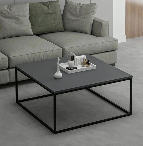 купить Журнальный столик Trendy Loni, Masuta de cafea, Antracit, 90x42x90cm в Кишинёве 
