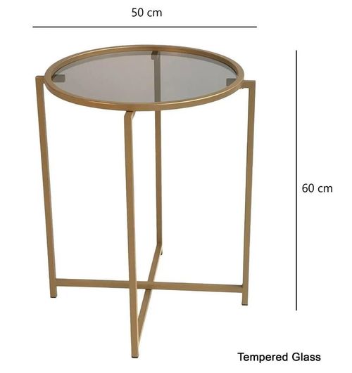 купить Журнальный столик Trendy S407U, Aur 50x60x50cm в Кишинёве 