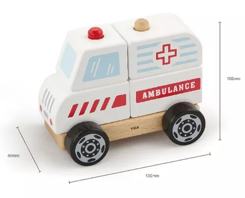 купить Игрушка Viga 50204 Stacking Ambulance в Кишинёве 