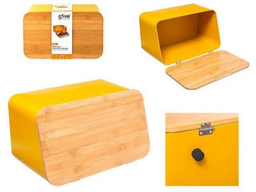 cumpără Coș de pâine 5five 50294 Modern color 37x23x22cm желтая în Chișinău 