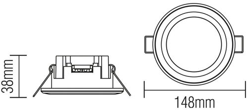 купить Освещение для помещений Horoz PARKER-12W, 4200K, 3-moduri, negru (016-071-0012) в Кишинёве 