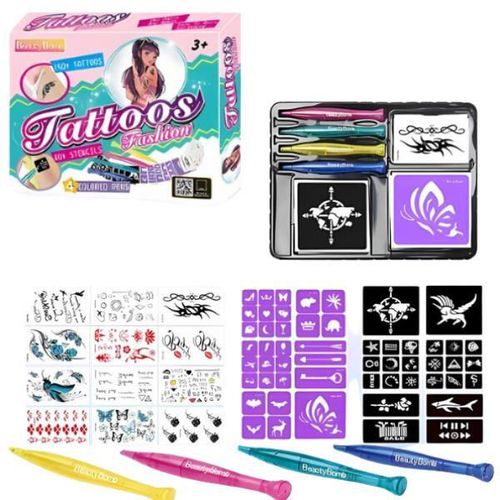 купить Набор для творчества Essa ZG012 Set pentru crearea tatuajelor lavabile в Кишинёве 