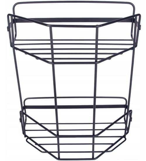 купить Полка для ванной Sepio 7076 2 niveluri negru в Кишинёве 