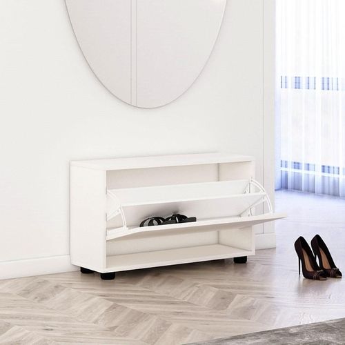 cumpără Raft pentru încălțăminte Mobildor-Lux Leo 90x27x47H cm White în Chișinău 