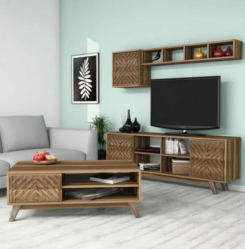 купить Стенка Trendy Inci Орех (комплект мебели для гостиной) (GTR001309) в Кишинёве 