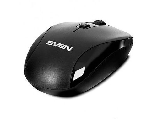 cumpără Mouse SVEN RX-255W Wireless Black, 800/1200/1600dpi, nano reciever, USB (mouse fara fir/беспроводная мышь) în Chișinău 