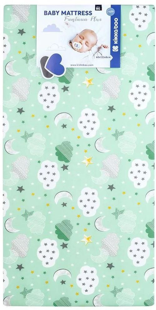 cumpără Lenjerie de pat pentru copii Kikka Boo 41107030022 Saltea pentru patut Fantasia Plus Clouds Mint, 120x60x8 cm în Chișinău 