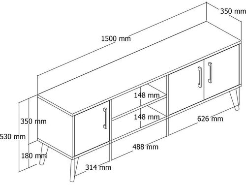 cumpără Comodă TV Trendy Exxen, 1582 în Chișinău 