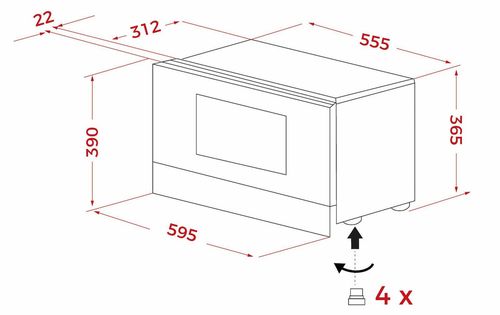 купить Встраиваемая микроволновая печь Teka ML 8220 BIS L FBK в Кишинёве 