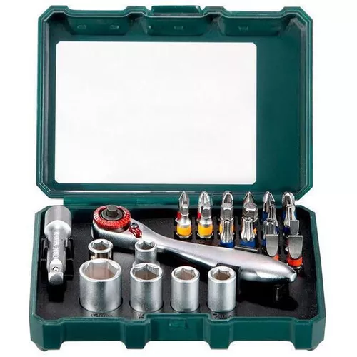 купить Набор головок, бит, насадок Metabo 626701000 Набор насадок 26 шт. + трещотка в Кишинёве 