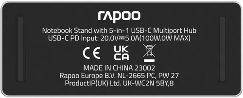 cumpără Stand laptop Rapoo 221222 UCS-5001 with 5 in 1 USB-C Multiport Hub în Chișinău 