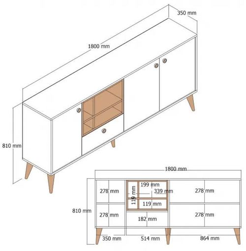 cumpără Casetieră Trendy Napoli, Alb în Chișinău 
