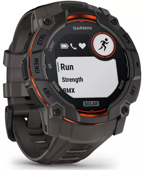 купить Смарт часы Garmin Instinct 3, 50 mm, Solar, Black with Charcoal Band (010-02935-00) в Кишинёве 
