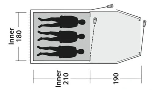 купить Палатка Outwell Earth 3 Plus (111484) в Кишинёве 