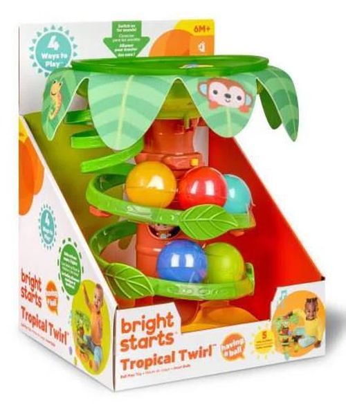 купить Игрушка Bright Starts 16826 Jucarie tropicala Twirl Ball Play Toy в Кишинёве 