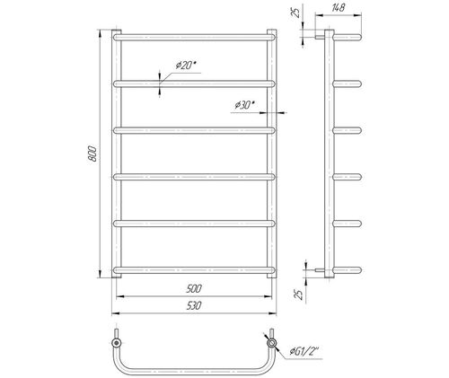 Standard HP 800x530/500 