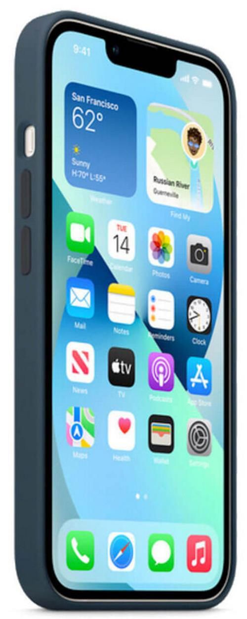 cumpără Husă pentru smartphone Apple iPhone 13 mini Silicone Case with MagSafe Blue MM213 în Chișinău 