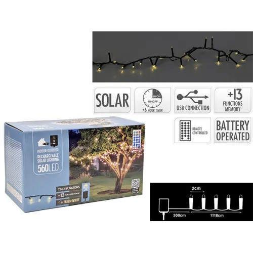 купить Гирлянда Promstore 54347 Luminițe Sarpe 560 LED 11,2m, alb в Кишинёве 