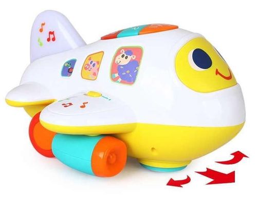 купить Музыкальная игрушка Hola Toys 6103 Avion cu muzica si lumina в Кишинёве 