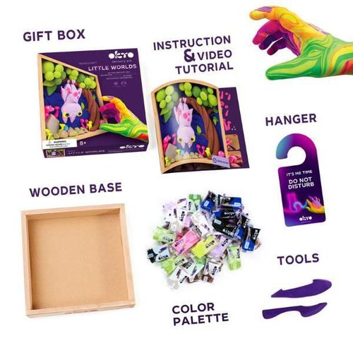 cumpără Set de creație Okto 20033 DIY Set de plastilină ușoară Lumi mici Liliac în Chișinău 