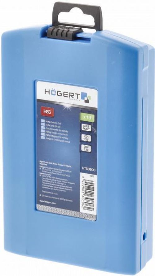 купить Сверло Hoegert HT6D900 сверла по металлу 19 шт (1-10мм) в Кишинёве 