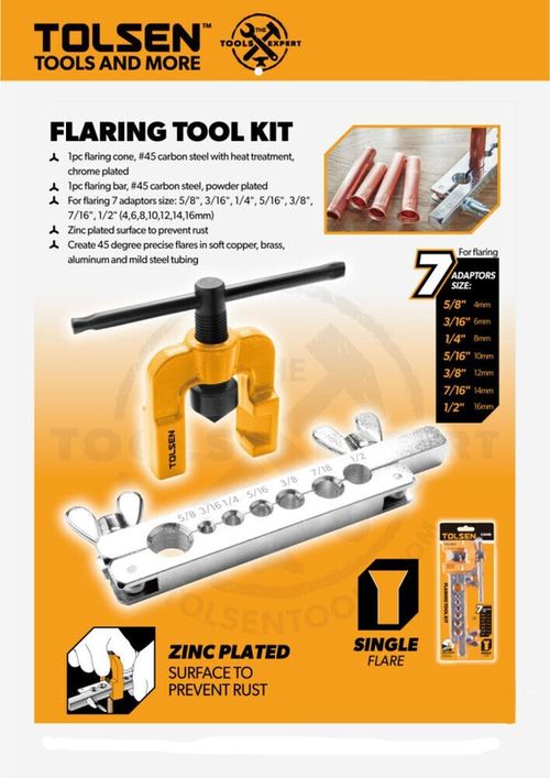 cumpără Set de unelte de mână Tolsen Set piese pentru bercuirea tevilor 4-16mm (33040) în Chișinău 