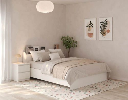 купить Кровать MebelStar NEO 160x200 White (MBS-1130) в Кишинёве 