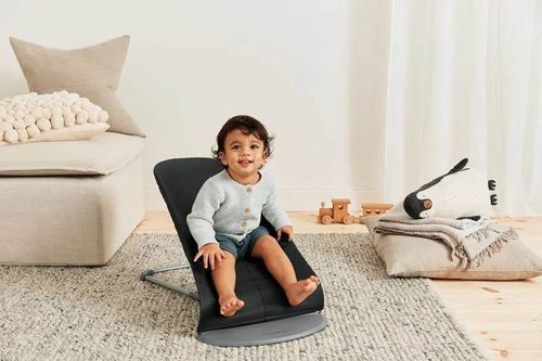 купить Детское кресло-качалка BabyBjorn 006116A Bliss Black, Coton в Кишинёве 