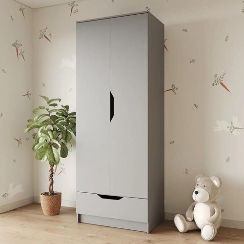 cumpără Dulap pentru copii MebelStar LILU 2D1S 80x50x210 Grey (MBS-1406) în Chișinău 