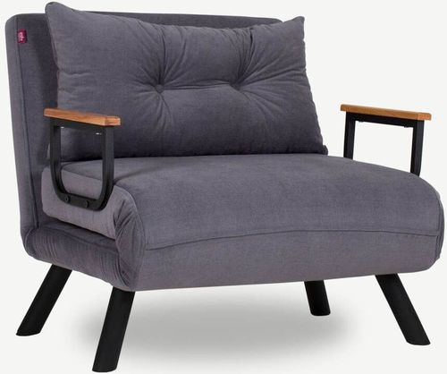 купить Диван Trendy Sando Single extensibila cu 1 loc 78x78x60cm Gri в Кишинёве 