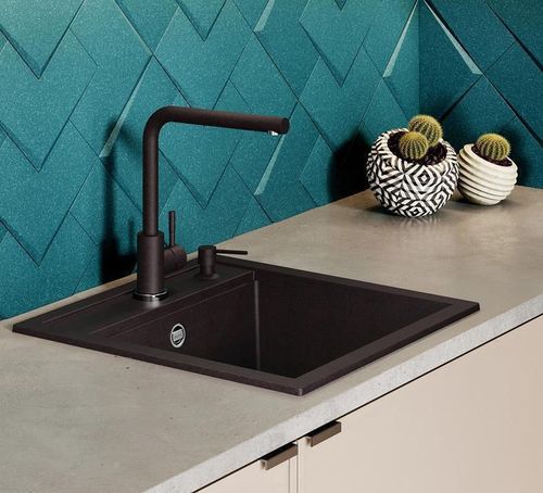 купить Смеситель кухонный Helika-AquaSanita 5553E2-221 FORTE ECO2 Light grey в Кишинёве 