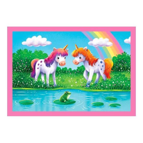 купить Пазл Clementoni Puzzle 4in 1 O zi cu unicorni 2025 (21740) в Кишинёве 
