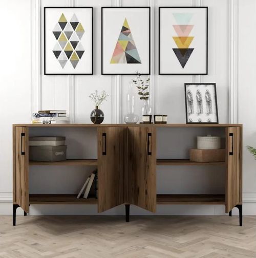 cumpără Casetieră Trendy Kiev, Nuc 180x78x35cm în Chișinău 