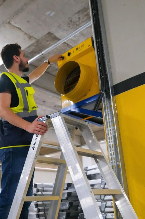 купить Лестница Cagsan EVR-PRO6 двухсторонняя стремянка, 2x6 ст, H=1.64m, макс.нагрузка150kg в Кишинёве 